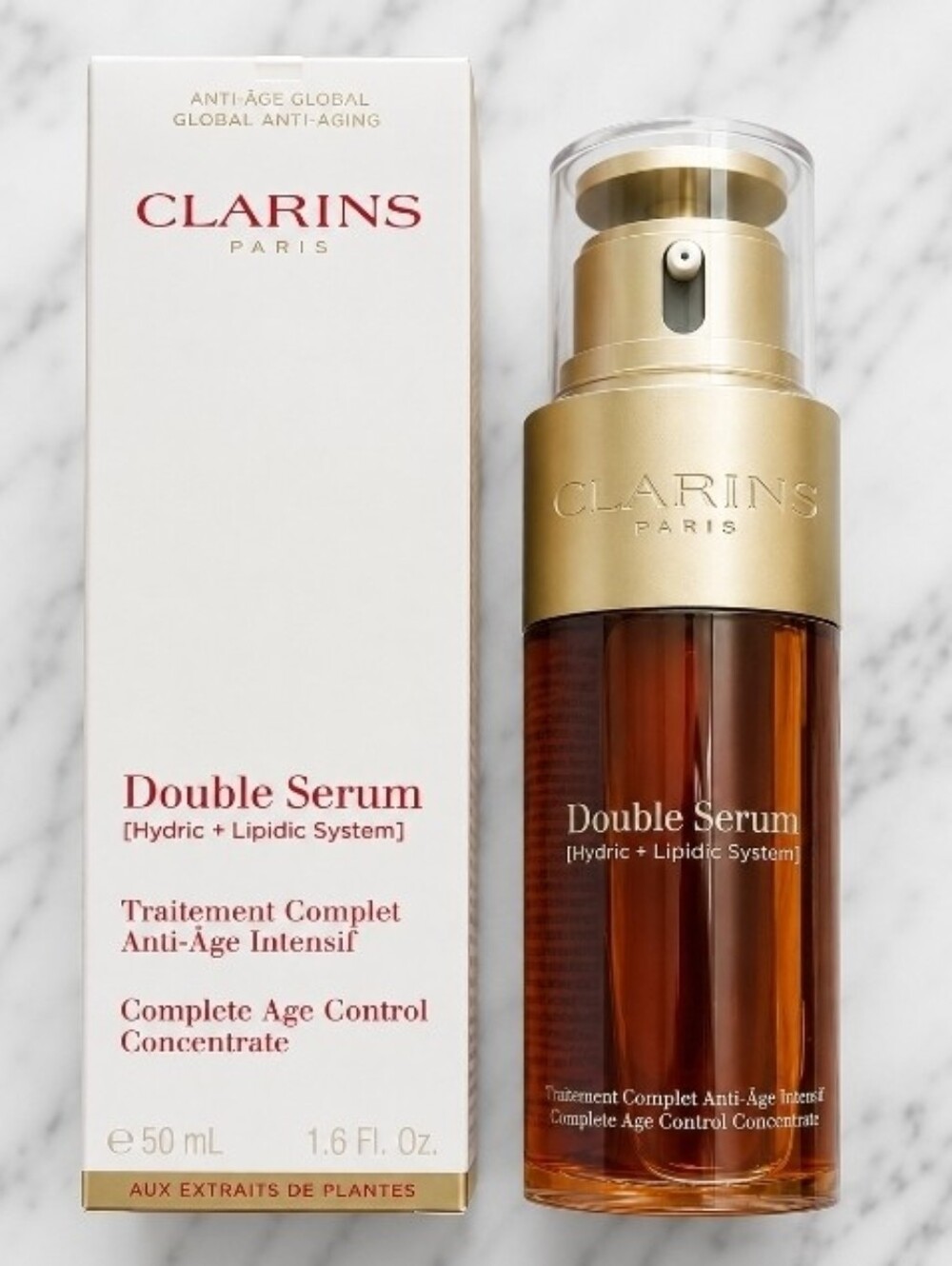 Clarins Double Serum Hydric+Lipdic System Complete Age Defying Concentrate 1.6